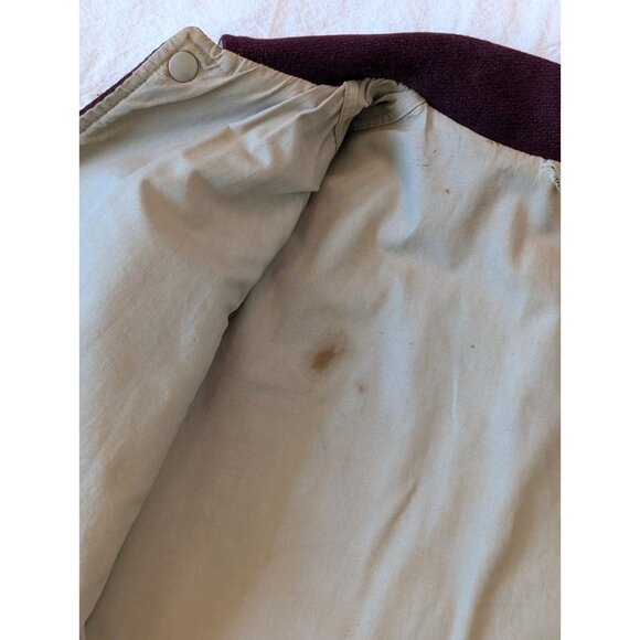 Marshall Gamemaster VTG 50s 60s Wool Maroon Tri-State Engineers Snap Jacket 38 - Picture 11 of 11